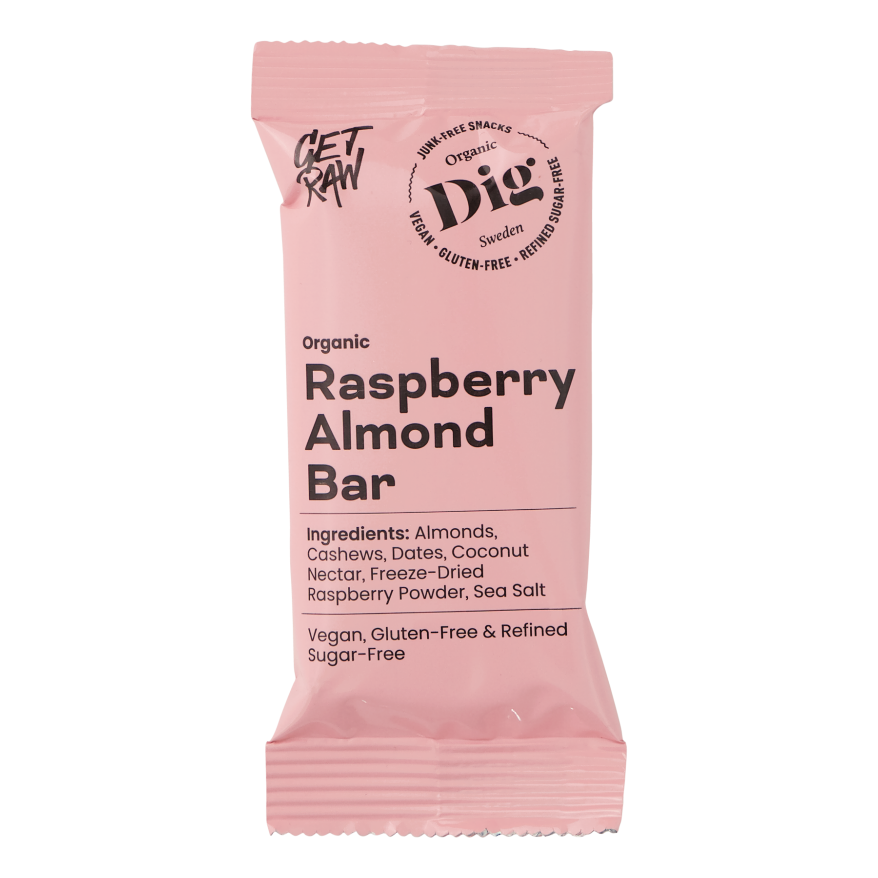 Dig Raspberry Lime Raspberry Almond Bar 12 x 42g – Dig