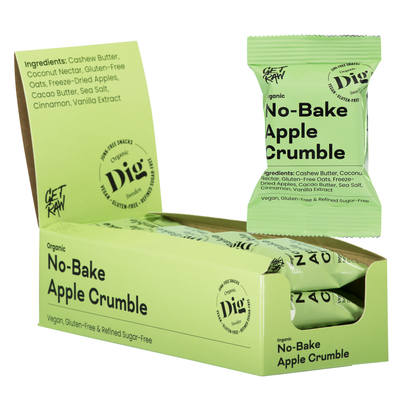 No-Bake Apple Crumble 12 x 35g - Dig/Get Raw